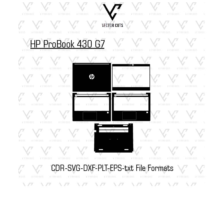 HP ProBook 430 G7 Laptop Skin Template