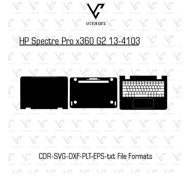 HP Spectre Pro x360 G2 13-4103 Laptop Skin Template