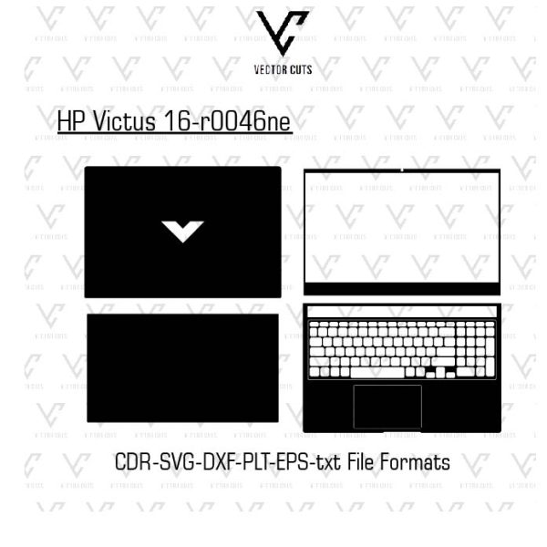 HP Victus 16-r0046ne Laptop Skin Template