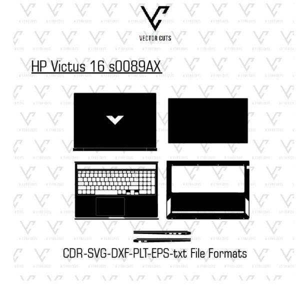 HP Victus 16 s0089AX Laptop Skin Template