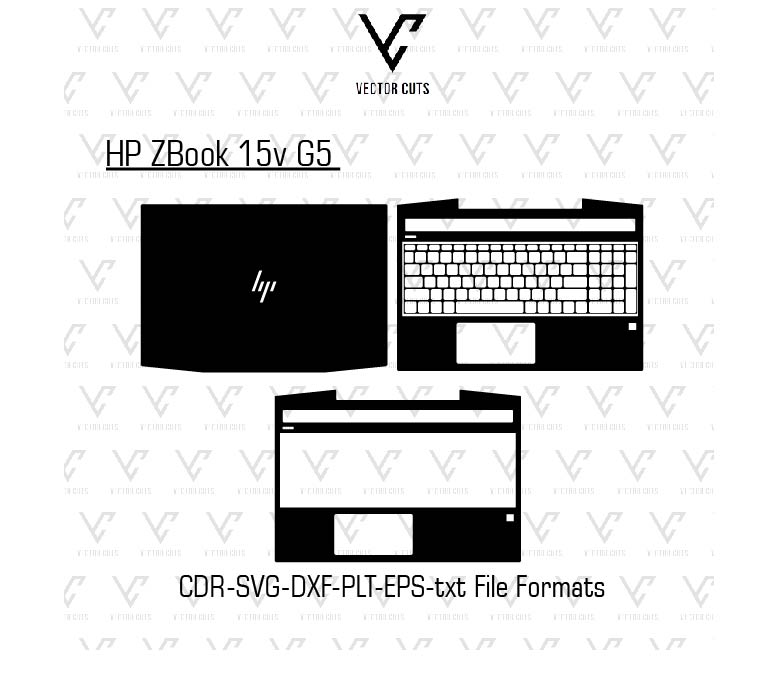 HP ZBook 15v G5 Laptop Skin Template