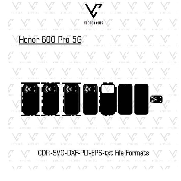 Honor 600 Pro 5G Mobile Skin Template