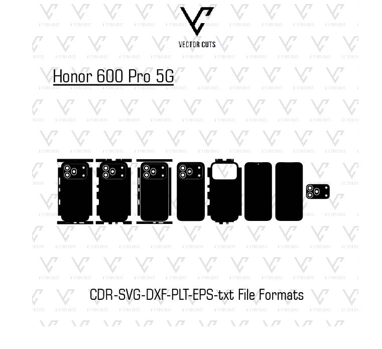 Honor 600 Pro 5G Mobile Skin Template