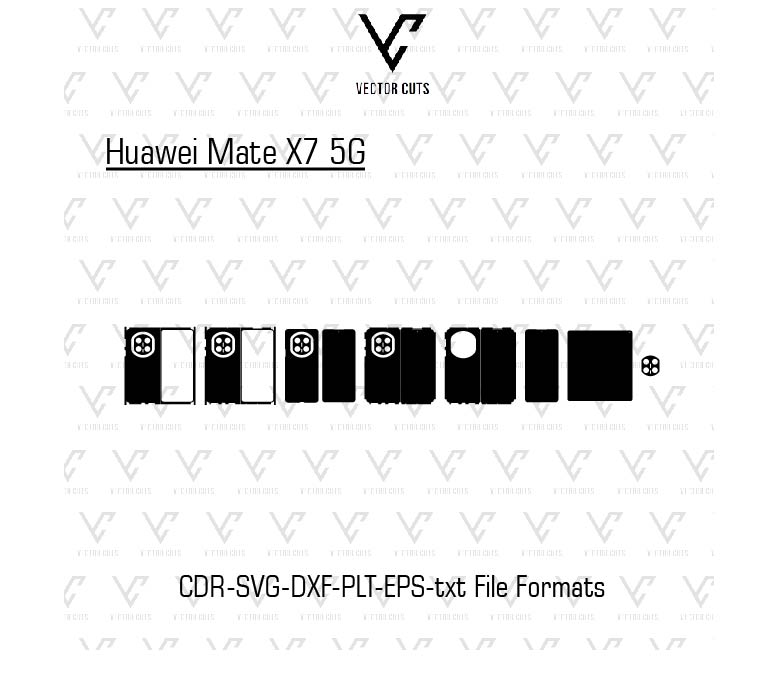 Huawei Mate X7 5G Mobile Skin Template