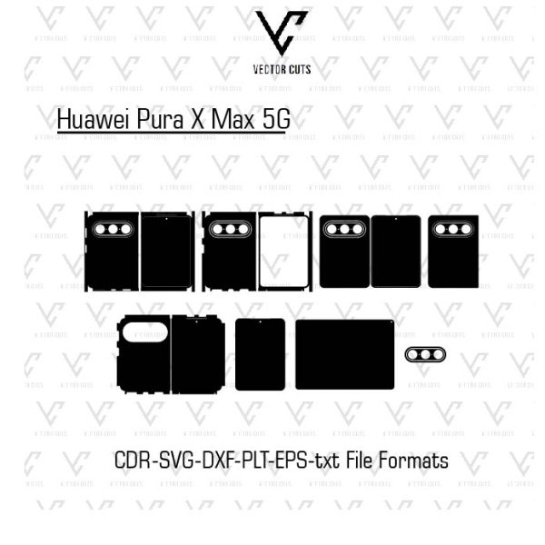 Huawei Pura X Max 5G Mobile Skin Template