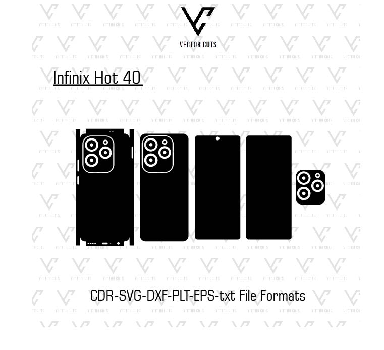 Infinix Hot 40 Mobile Skin Template