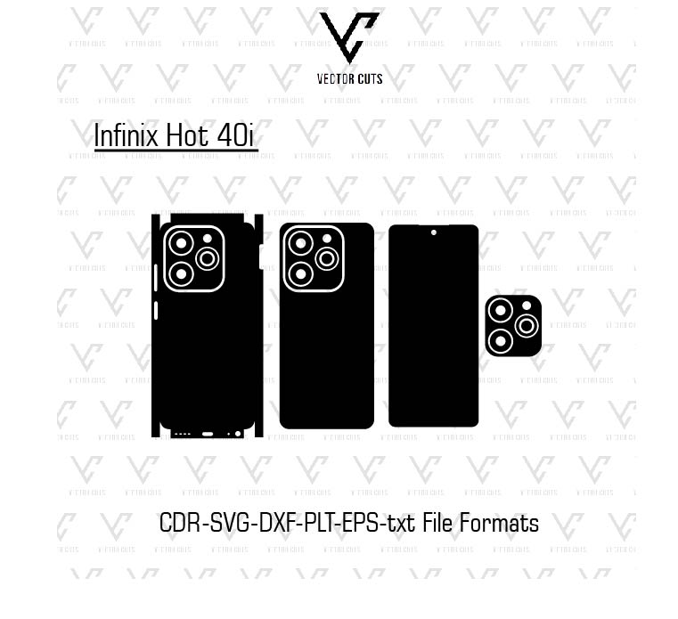 Infinix Hot 40i Mobile Skin Template