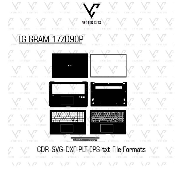 LG GRAM 17ZD90P Laptop Skin Template