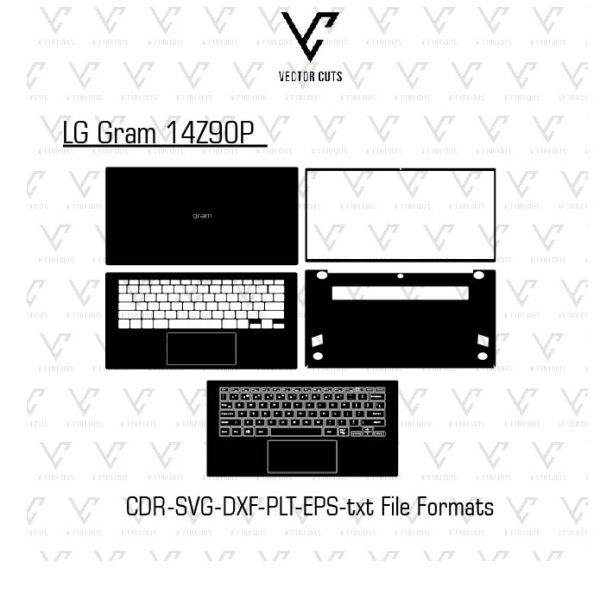 LG Gram 14Z90P Laptop Skin Template