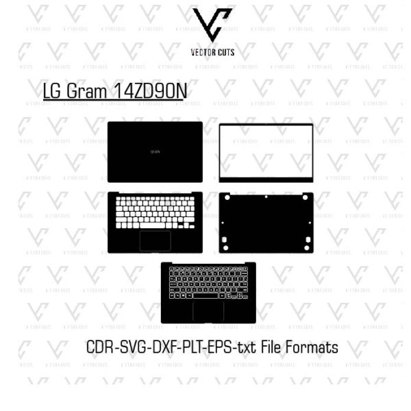 LG Gram 14ZD90N Laptop Skin Template