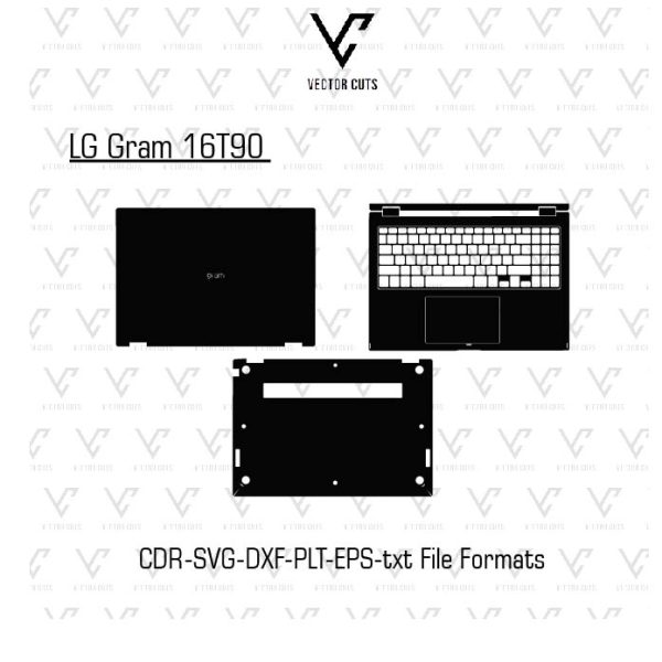 LG Gram 16T90 Laptop Skin Template