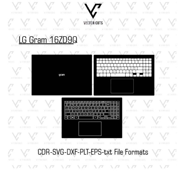 LG Gram 16ZD9Q Laptop Skin Template
