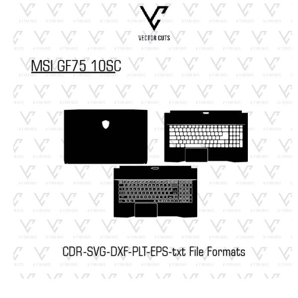 MSI GF75 10SC Laptop Skin Template