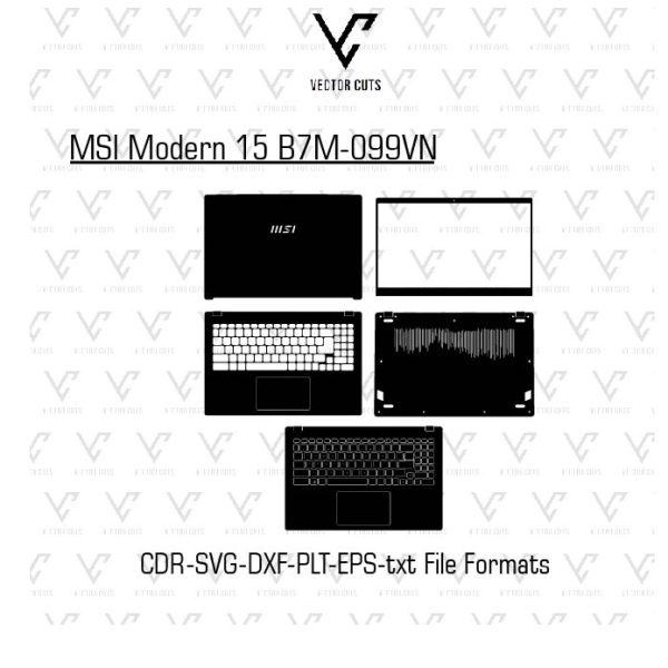 MSI Modern 15 B7M-099VN Laptop Skin Template