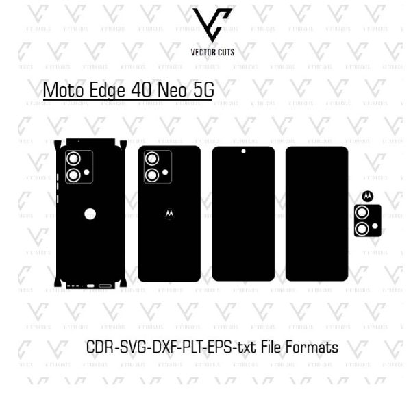 Moto Edge 40 Neo 5G Mobile Skin Template