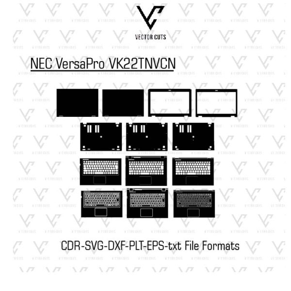 NEC VersaPro VK22TNVCN Laptop Skin Template