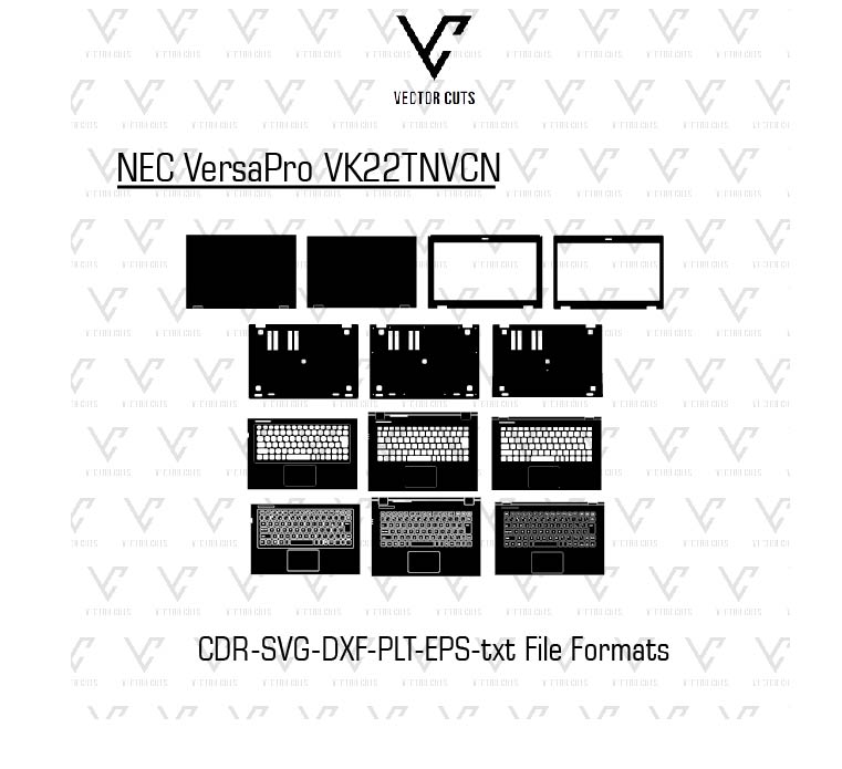 NEC VersaPro VK22TNVCN Laptop Skin Template