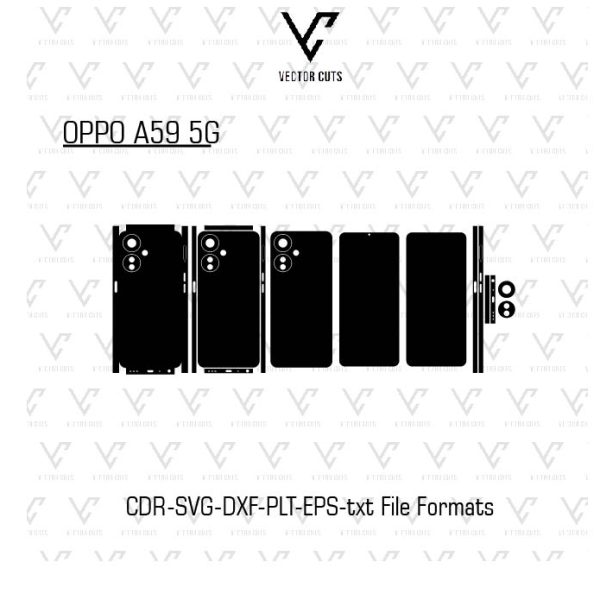 OPPO A59 5G Mobile Skin Template