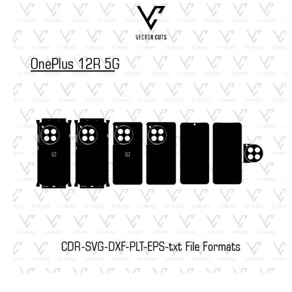 OnePlus 12R 5G Mobile Skin Template