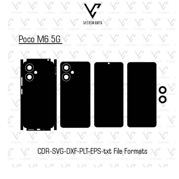 Poco M6 5G Mobile Skin Template
