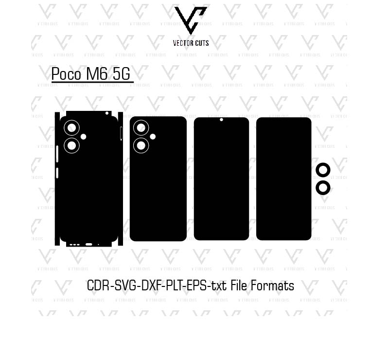 Poco M6 5G Mobile Skin Template
