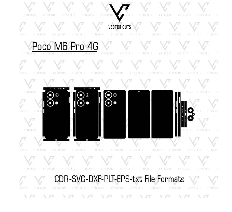Poco M6 Pro 4G Mobile Skin Template