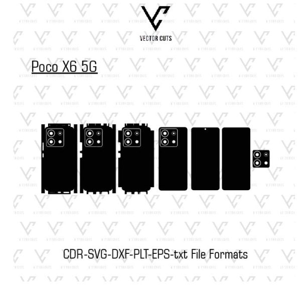 Poco X6 5G Mobile Skin Template