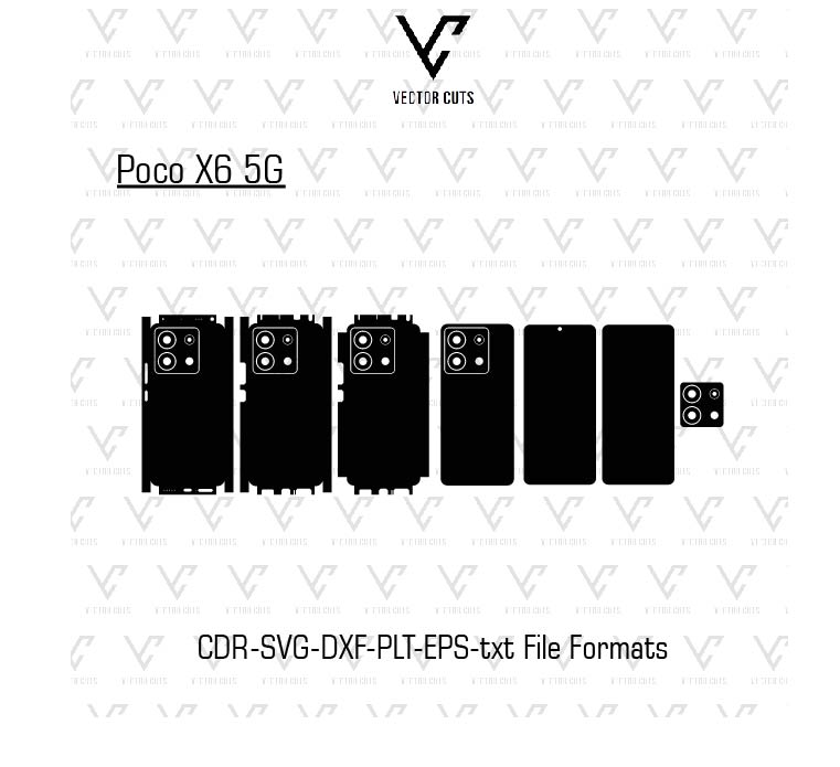 Poco X6 5G Mobile Skin Template