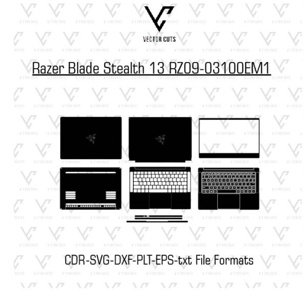 Razer Blade Stealth 13 RZ09-03100EM1 Laptop Skin Template