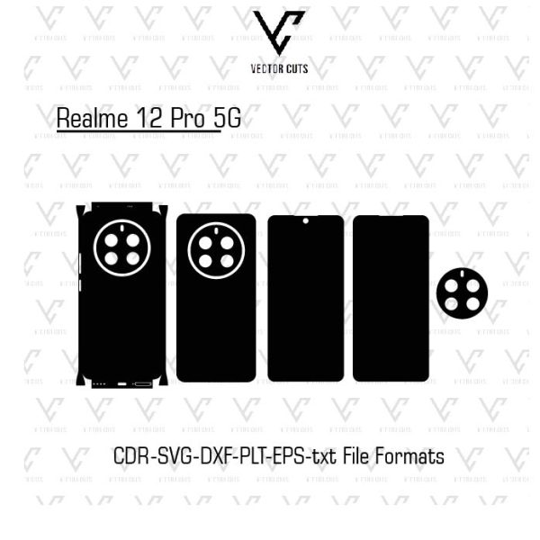 Realme 12 Pro 5G Mobile Skin Template