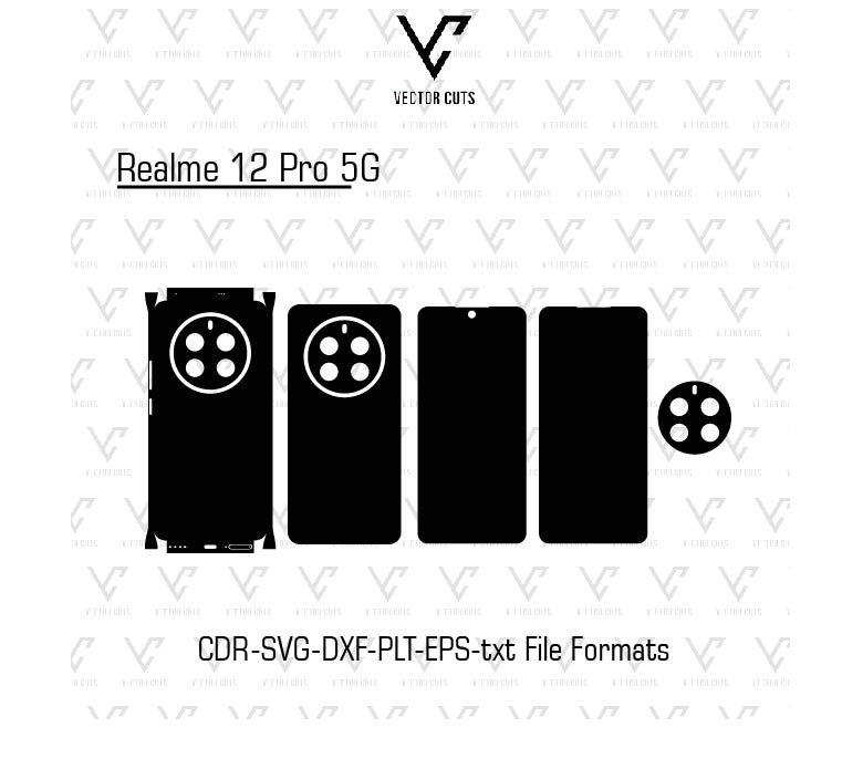 Realme 12 Pro 5G Mobile Skin Template