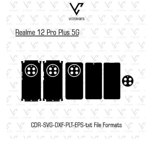 Realme 12 Pro Plus 5G Mobile Skin Template