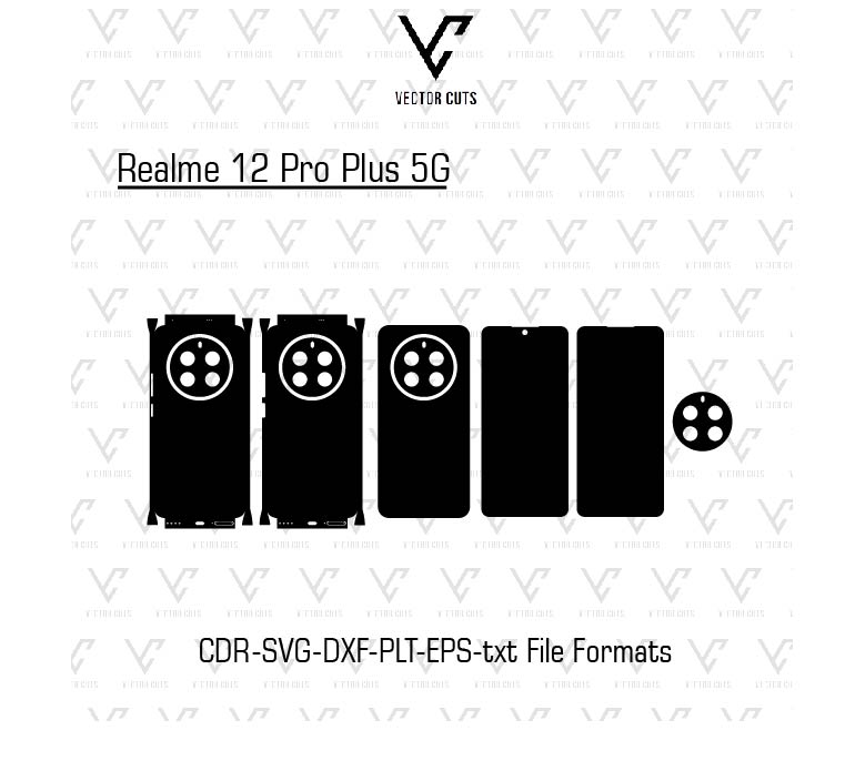 Realme 12 Pro Plus 5G Mobile Skin Template