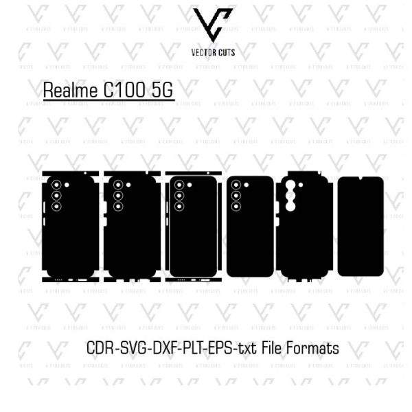 Realme C100 5G Mobile Skin Template