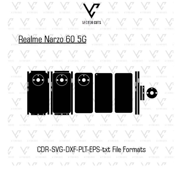 Realme Narzo 60 5G Mobile Skin Template