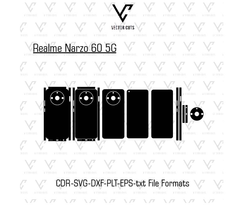 Realme Narzo 60 5G Mobile Skin Template