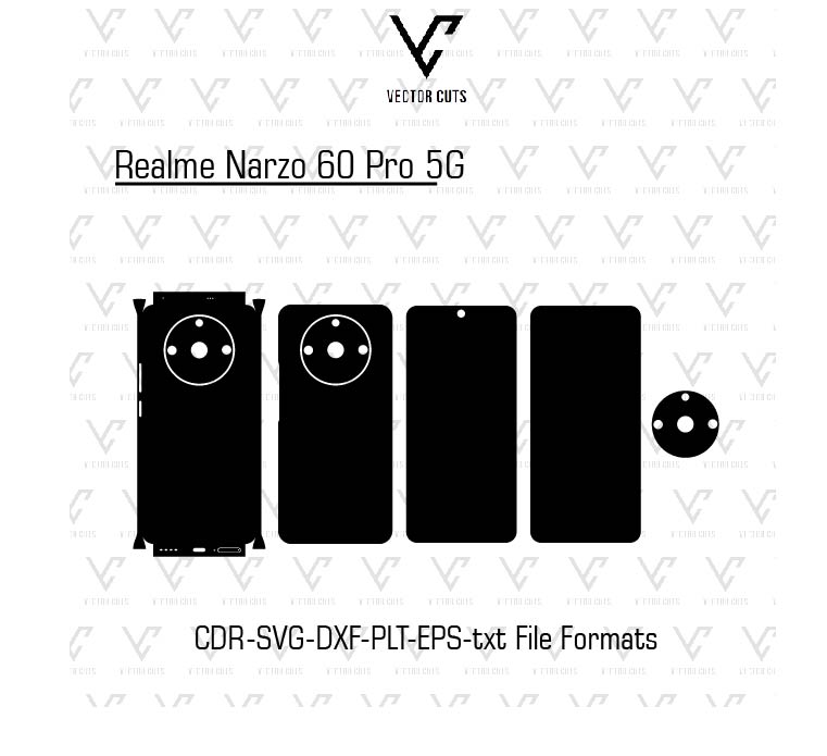 Realme Narzo 60 Pro 5G Mobile Skin Template