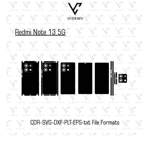 Redmi Note 13 5G Mobile Skin Template