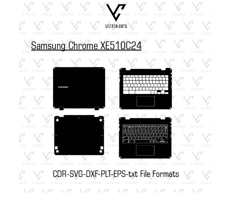 Samsung Chrome XE510C24 laptop skin template