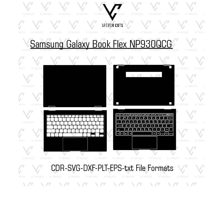 Samsung Galaxy Book Flex NP930QCG laptop skin template