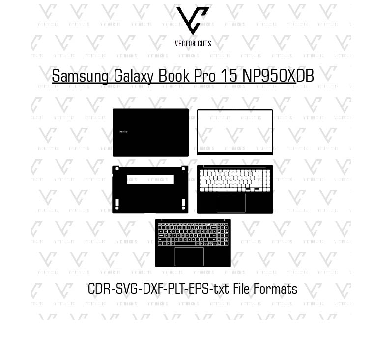 Samsung Galaxy Book Pro 15 NP950XDB laptop skin template