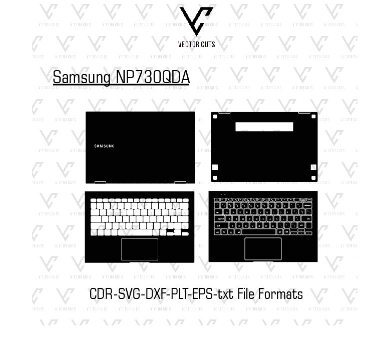 Samsung NP730QDA laptop skin template