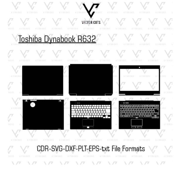 Toshiba Dynabook R632 Laptop Skin Template