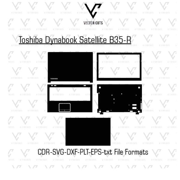 Toshiba Dynabook Satellite B35-R Laptop Skin Template