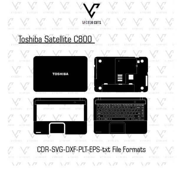 Toshiba Satellite C800 Laptop Skin Template