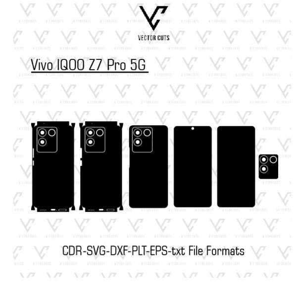 Vivo IQOO Z7 Pro 5G Mobile Skin Template