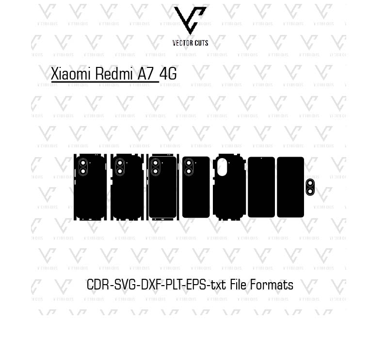 Xiaomi Redmi A7 4G Mobile Skin Template