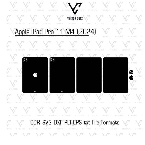 Apple iPad Pro 11 M4 (2024) Vinyl Skin Template