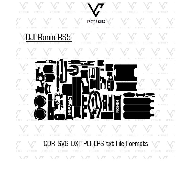DJI Ronin RS5 Vinyl Skin Template