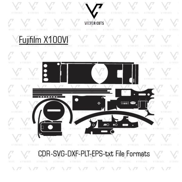 Fujifilm X100VI Vinyl Skin Template